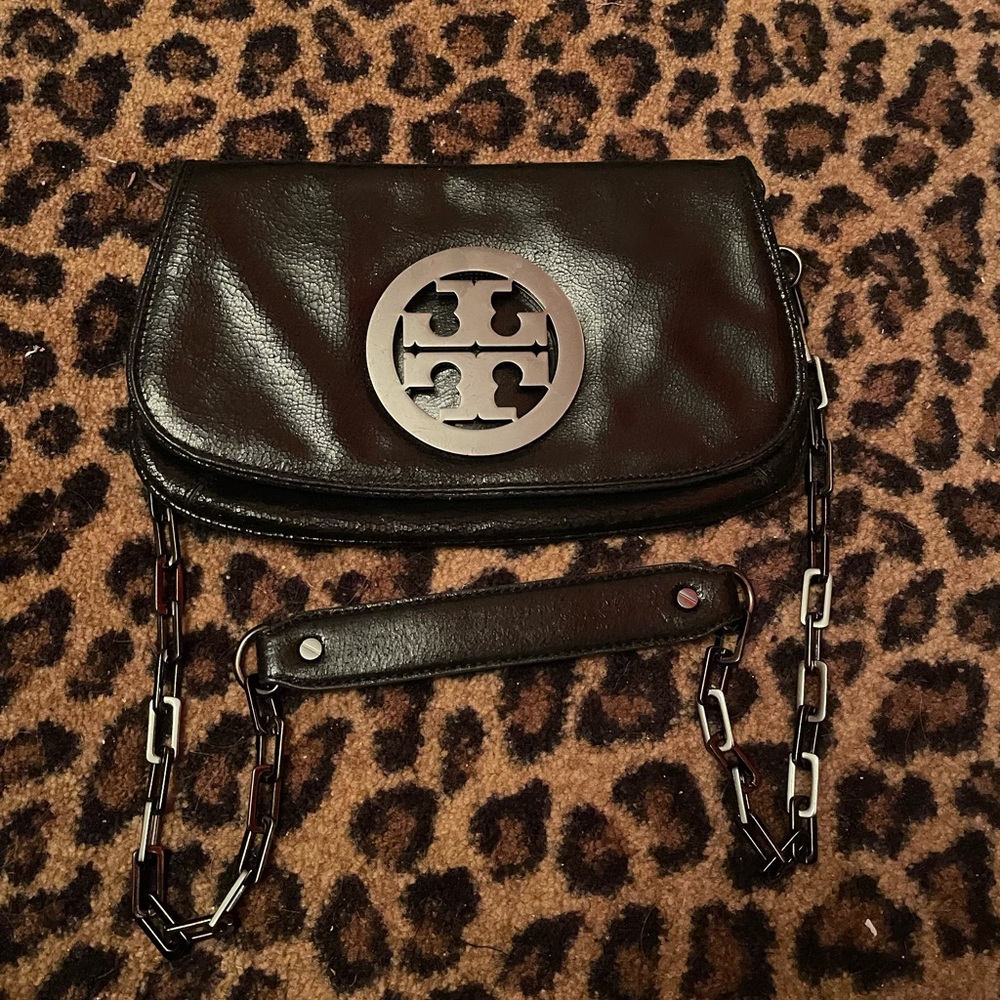 Tory Burch Distressed Metallic Crossbody